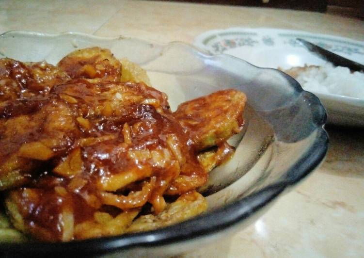Cara mengolah Terong crispy saus thailand 😆, Sempurna