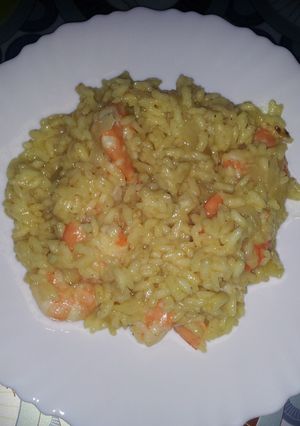 Foto principal de Risotto de langostinos con leche de coco