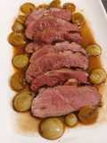 Magret de canard aux raisins