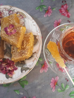 عکسی از دستور حلوای زعفرانی