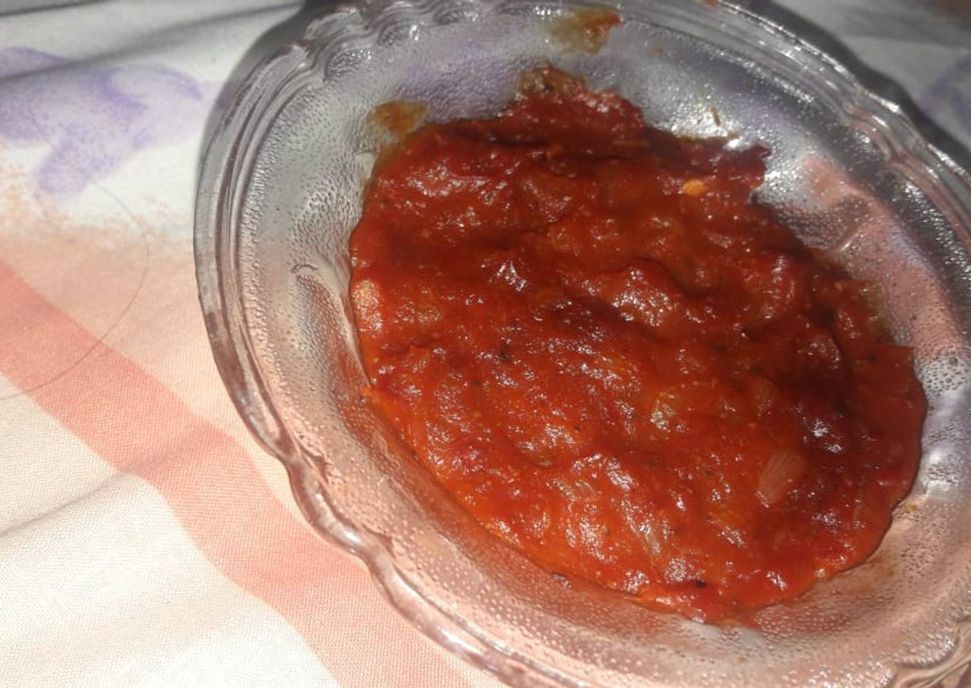 Homemade pizza sauce