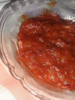 A picture of Homemade pizza sauce.