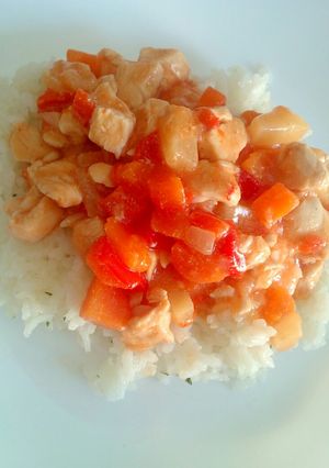 Édes-savanyú csirke recept fotója