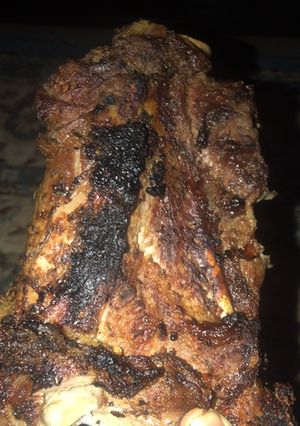 A picture of Roasted lamb.