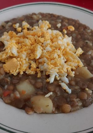 Una foto de Lentejas con sabor a hogar