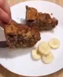 Bolo de cascas de banana