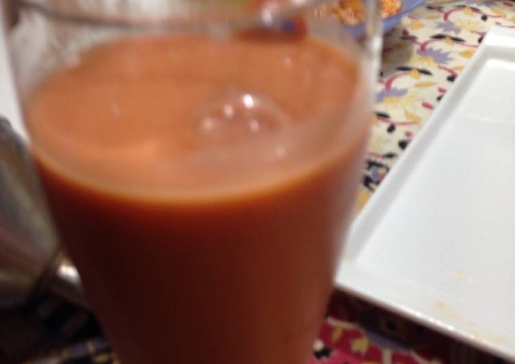 Gazpacho con melón kiwi y sandía