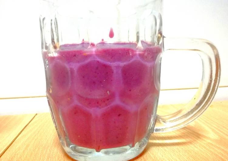 Smoothie de frambuesas y moras