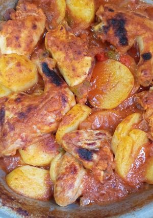 صورة لوصفة صينية بطاطس بالفراخ 🐔🥘🥔