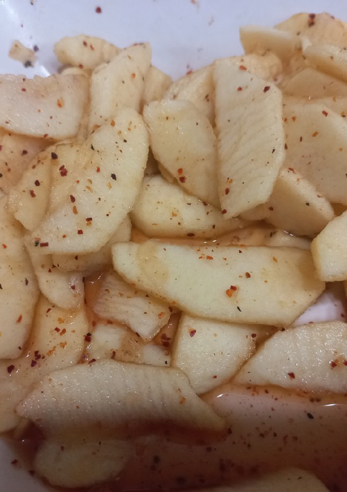 Una foto de Manzanas al merkén