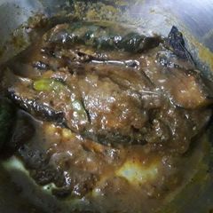 A picture of Masala brinjal.