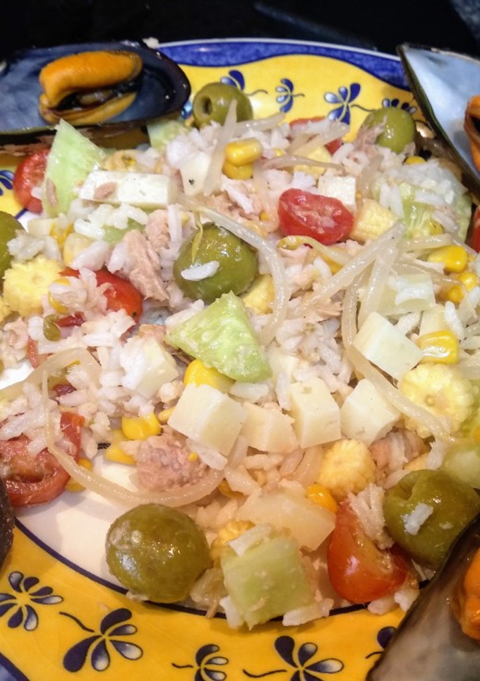 Una foto de Ensalada fresca de arroz
