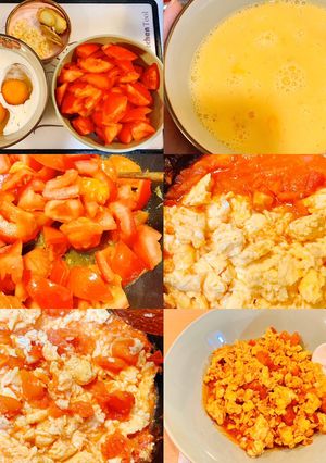親子共食🍅法式牛奶蕃茄炒蛋 的食譜成品照片