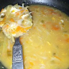 A picture of Egg&veg 🍲 Soup.