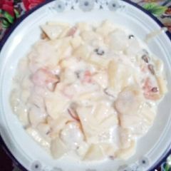 Creamy fruit Chaat A picture of Creamy fruit Chaat.