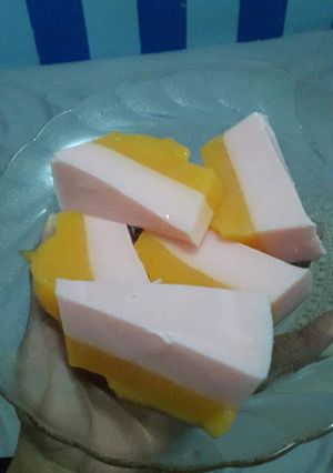 Foto resep Puding Mangga Lapis Stroberi