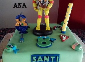 Una foto de Torta tortuga ninja