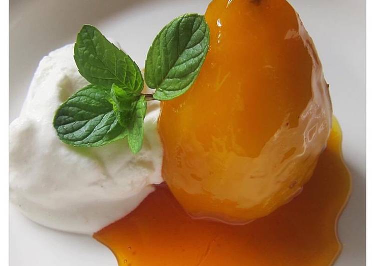 Spiced Poached Pears