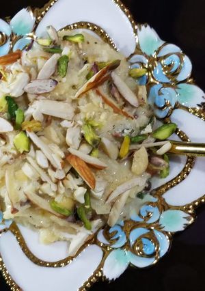 A picture of Milk Coconut Kheer Recipe | Hashmi Kitchen.