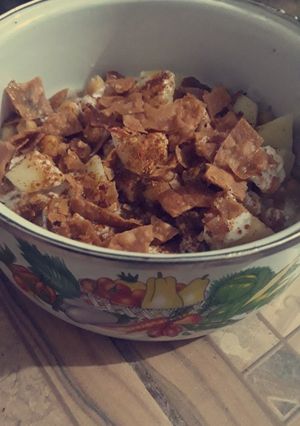 A picture of Dahi Chana Chat.