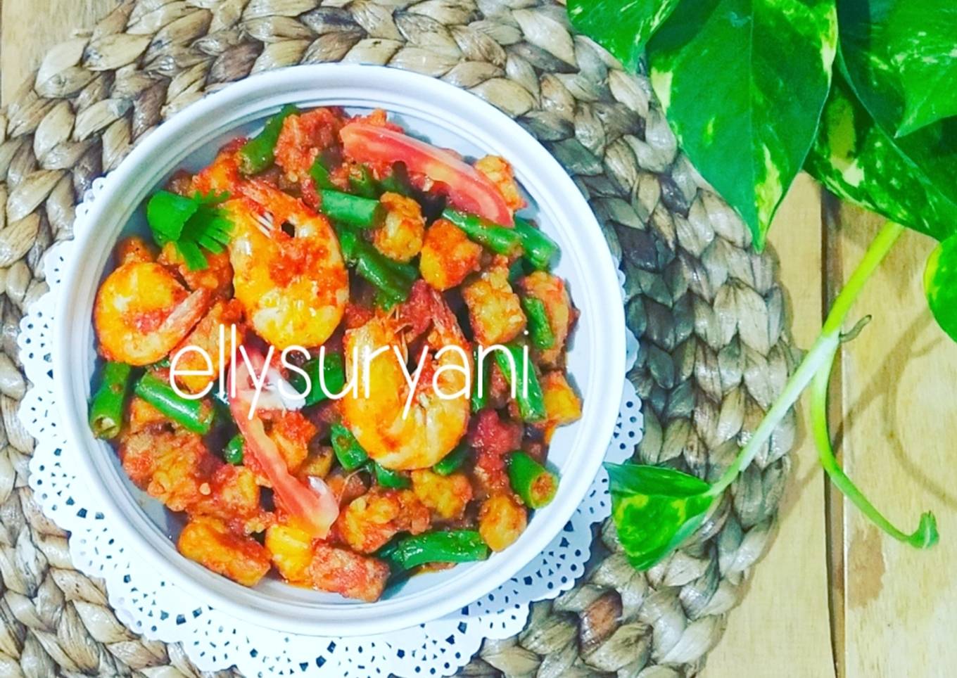 Sambal Buncis-Tempe-Udang Praktis |Menu Sehat Gak Nyampe 20 Ribu