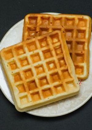 Una foto de Waffles caseros