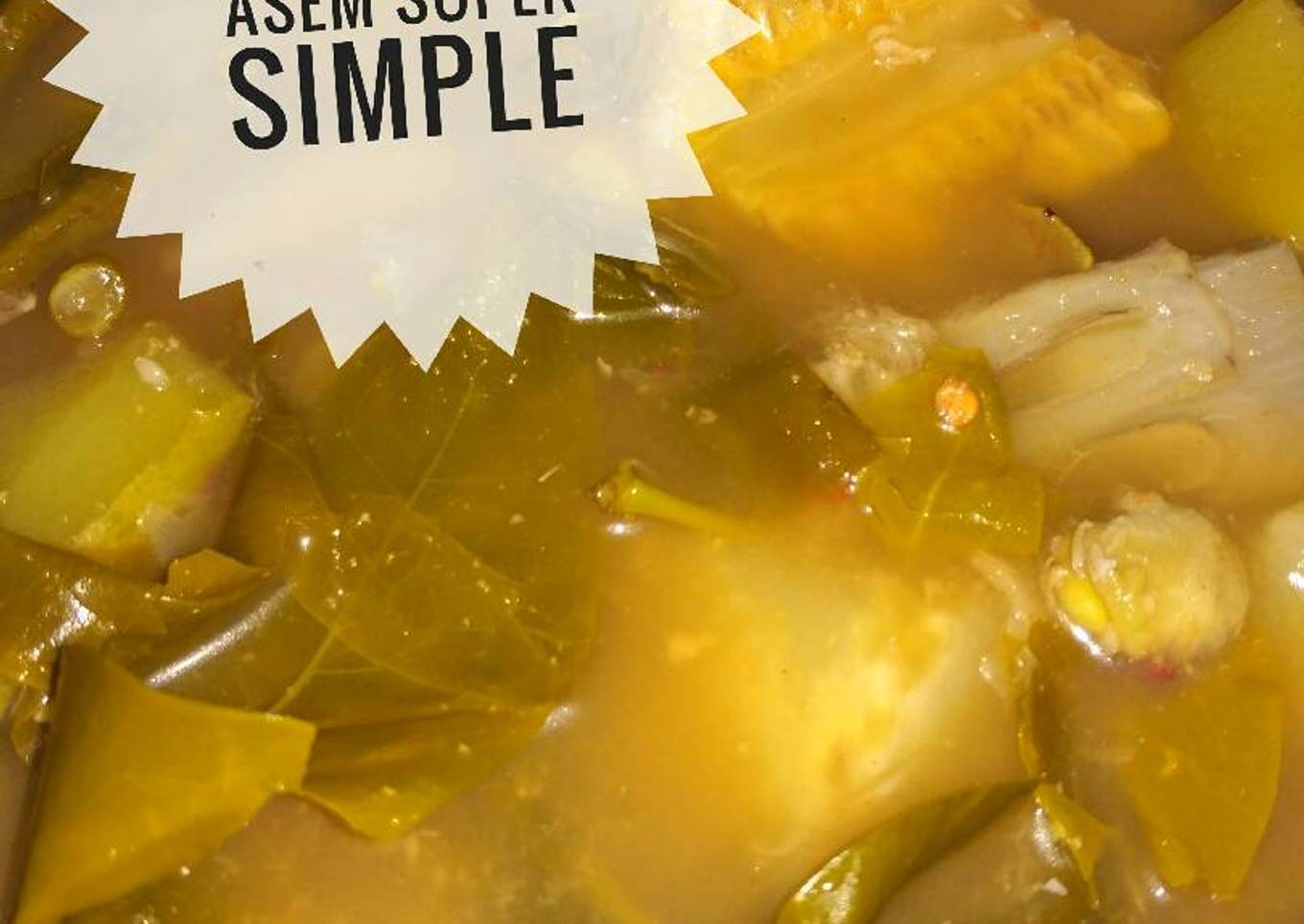 sayur asam yang sangat mudah