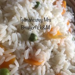 A picture of White rice.