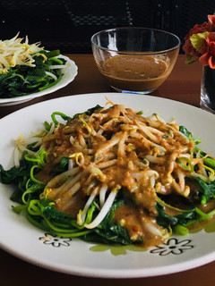 Foto resep Pecel sayuran (bumbu pecel instan)