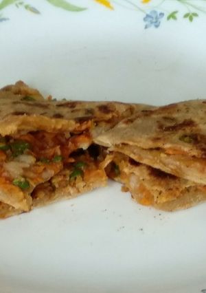 A picture of Veg Manchurian Prantha.
