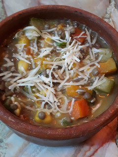 Una foto de Guiso de lentejas veggie