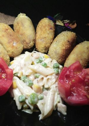 A picture of Beef Resha Kabab.