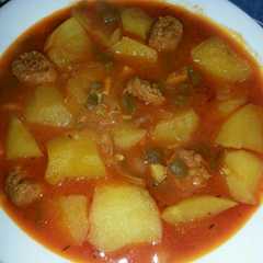 Una foto de Patatas a la riojana