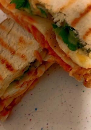Φωτογραφία της συνταγής Χορταστικό snack με ψωμί του τοστ !!! 🍞🥪