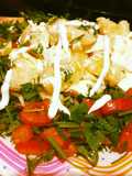 Salad din ganyan jarjir da tumatar da dankalin turawa