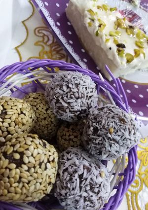 صورة لوصفة كرات للتمر