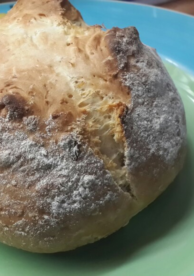 Una foto de Pan de soda y queso (sin levadura)🍞