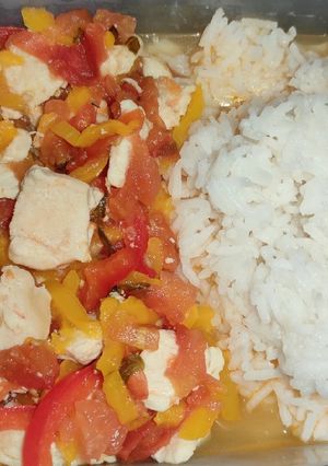 Lecsós csirkemell basmati rizzsel 🌶️ 🍅 🍚 recept fotója