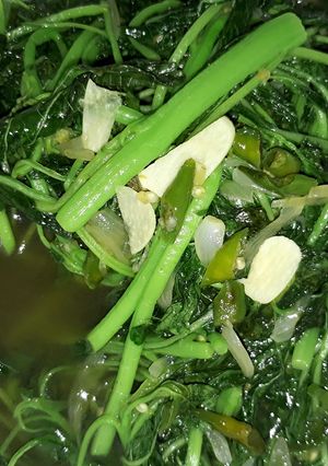 Foto resep Tumis Bayam terasi #BikinRamadanBerkesan