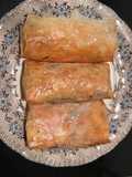Rollitos de primavera con langostinos