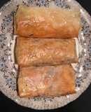 Rollitos de primavera con langostinos
