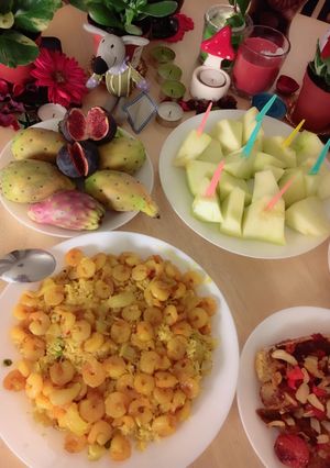 صورة لوصفة رز ب صلصه الربيان