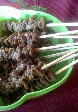 Foto resep Sate usus ayam bumbu kecap