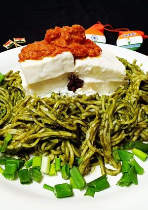 A picture of Vegetable Paneer chowmein.