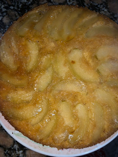 Una foto de Tarta de manzana invertida