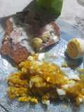 Milanesa con salsa roquefor