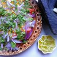 Ensalada de Tomates con Choclo y Cebolla Morada