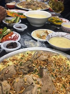 صورة لوصفة منسف.. وقربت عزايم رمضان