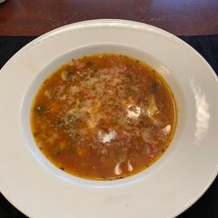 A picture of Chicken Vegetable Soup using whole chicken.