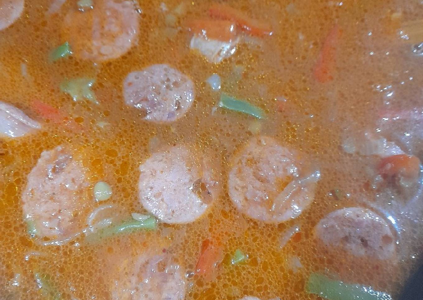Cazuela de lentejas y chorizos